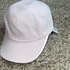 Lululemon Fast and Free Run Hat WovenAir Light Pink Small Medium New